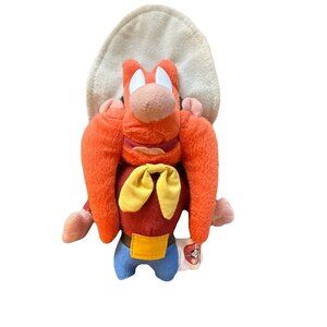 Vintage Looney Tunes Yosemite Sam 1995 Stuffed 9” Plush Gantz